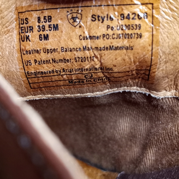 Ariat Leather Clogs Sz 8.5 - Picture 7 of 8